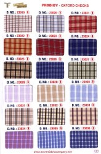 Cotton Fabric Checks Pattern Skin Friendly School Uniform Shirting Fabric