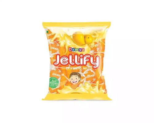 Damya Sweet Jelliyf Long Cup Mango Drinking Jelly, Available In 40 Piece Pouch