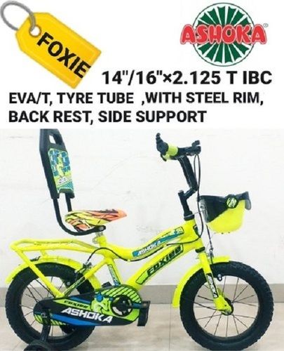 Eva Tyre Side Support and Steel Mudguard 14inch Ashoka Foxiee Kids Bicycle