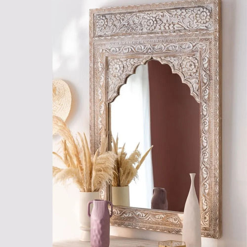 Exclusive Boho Style Antique Mango Wood Wall Mirror Frame For Home And Hotel