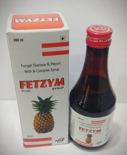 Fetzym Fungal Diastase And Pepsin With Vitamin B-Complex Syrup, 200 ML