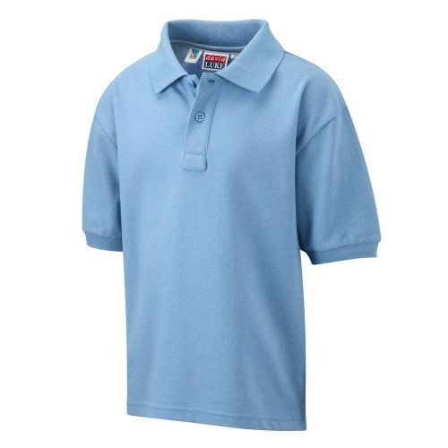 Multi Color Half Sleeves And Plain Pattern Polo Neck School T-Shirts