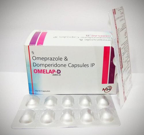 Omelap-D Omeprazole And Domperidone Capsules IP, 10x10 Alu Alu Pack