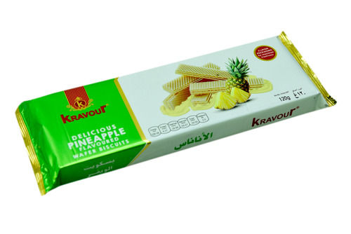 Hygienically Prepared Semi-Hard Gluten Free Sweet Rectangular Cream Wafer Biscuits