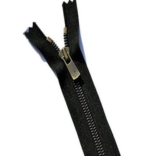 Tear Resistant Metallic Brass Zippers For Garments