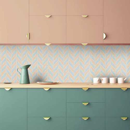 10-15 Mm Miulticolor Rectangle Ceramic Kitchen Tiles For Kitchen Wall