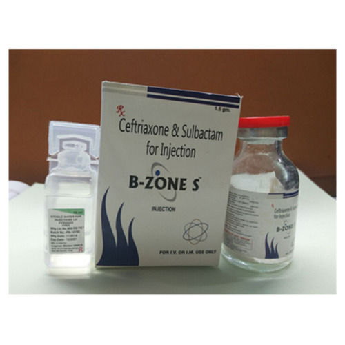 B-ZONE S Ceftriaxone And Sulbactam 1.5 GM Antibiotic Injection