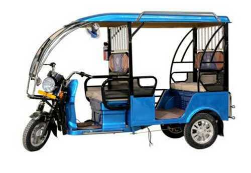 Electric Rickshaw With Prefect Ground Clearance, Self Started, Blue Color