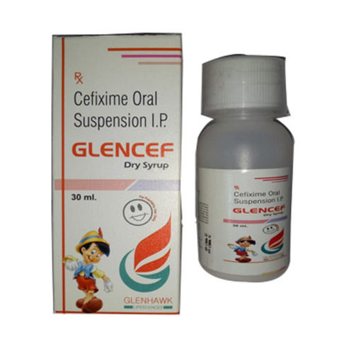 GLENCEF Cefixime Antibiotic Pediatric Dry Syrup Oral Suspension IP, 30 ML