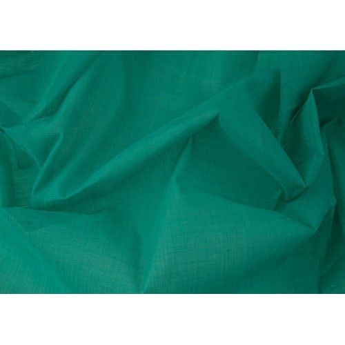 Light Weight Plain Green Color Cotton Voile Fabric