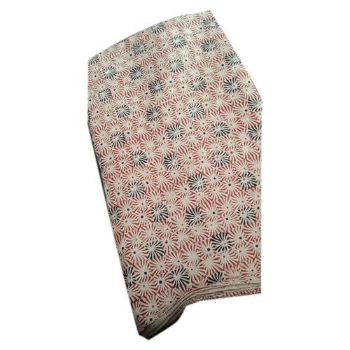 Skin Friendly Smooth Finish Anti Shrink Hand Block Printed Dabu Shirt Fabric