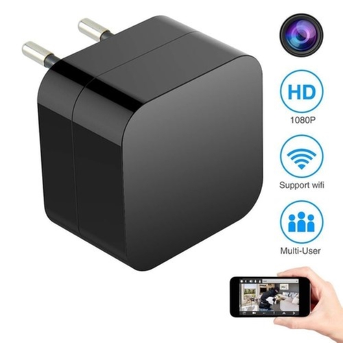 Black Color Spy Wifi Spy Hidden Wall Charger Ip Camera at Best Price in ...