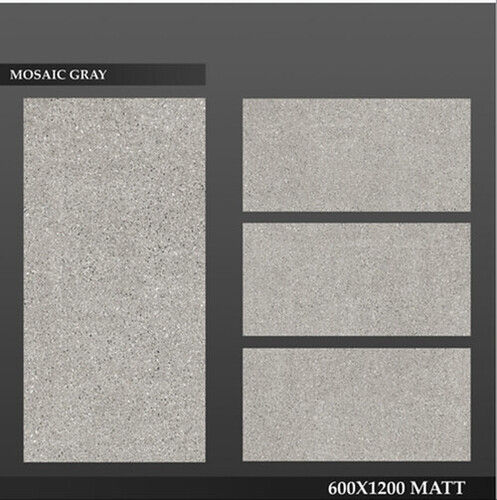 White Abrasion Resistance Skin Friendliness Slip Resistance Mosaic Gray Floor Tiles