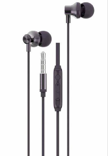 ब्लैक कलर 3.5 Mm Audio Jack Stringz 47 वायर्ड इयरफ़ोन माइक्रोफ़ोन के साथ