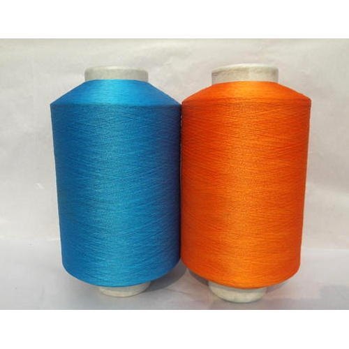 Eco Friendly Soft Smooth Shrink Resistance Orange And Blue Cotton Yarn at Best Price in