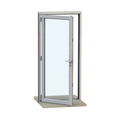 Heavy Duty Rust Proof Swing Plain Aluminum Glass Door