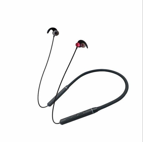 Silver Magnetic Clasps Red And Black Color Melody 29 Bluetooth Earphone, 10 Meter Operation Range