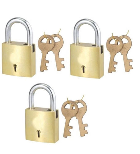 Silver Normal Padlock Set With Key