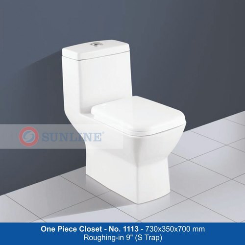 One Piece Closet 9 Inch - Color: White