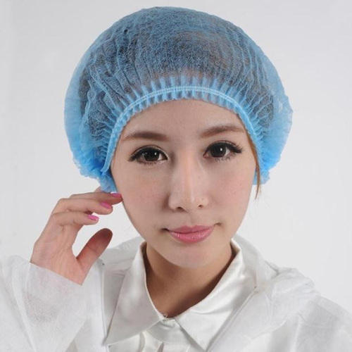 Disposable Surgical Cap - Non-Woven Material, White Color, Circle Shape | Comfortable, Highly Breathable, Skin-Friendly, Lightweight, Easy to Wear