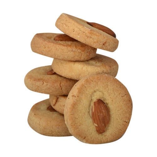 Hygienically Prepared Gluten Free Crunchy Crispy Round Badam Biscuit