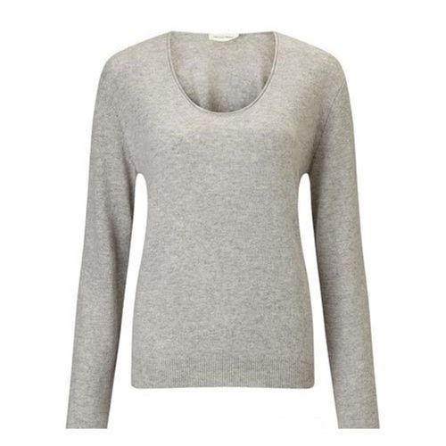 Ladies Grey Colour Plain Full Sleeves Casual O Neck T-Shirt