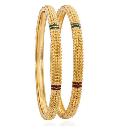 Ladies Skin Friendly Restful Attractive Fashionable Designer Gold Bangles