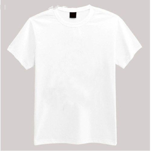 Round Neck Plain White T Shirts 