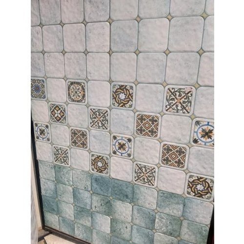 Printed Design Ceramic Tiles, Thickness: 8-10 Mm, Glossy Polished, Rectangular Shape Accuracy: A 2  %