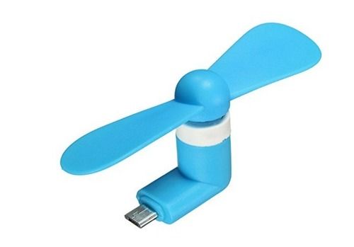 2.5 Watt And 45 Mm Sweep Plastic Body 2 Blades Portable Otg Usb Port Fan Power Source: Electrical