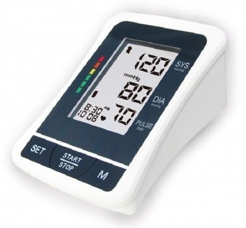 Battery Operated Digital Blood Pressure Monitor With Large Lcd Display