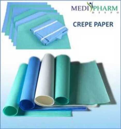 Blue Sterilization Insulated Crepe Paper Used In Industrial Sector