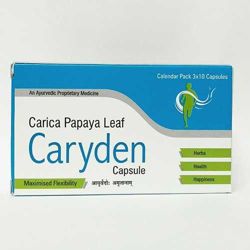 Caryden Carica Papaya Leaf Extract Capsules For Dengue And Malarial Treatment Length: 500 M Millimeter (Mm)