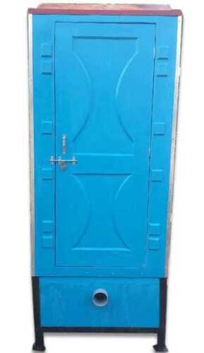 Durable Strong Cabin Rectangular Black And Blue Color Portable Toilets Grade: Commercial Use