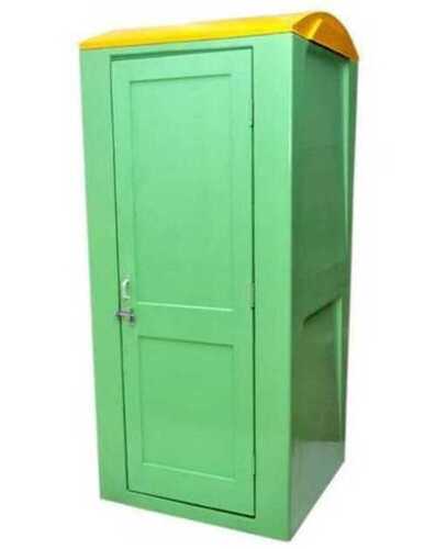 Environmentally Friendly Rectangular Green And Yellow Portable Toilet