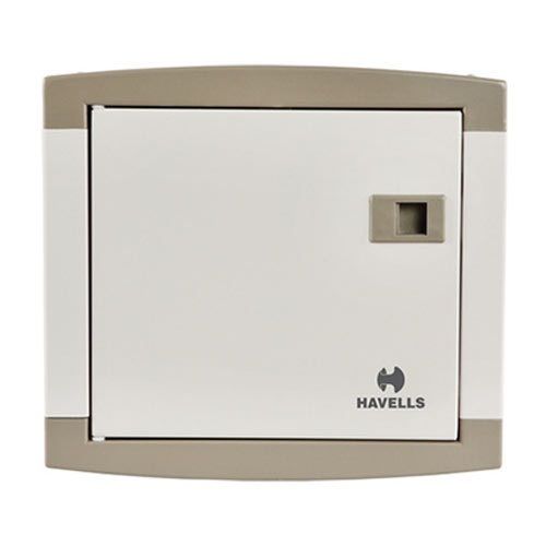 White/Black Mild Steel (Ms) Havells Mcb Box