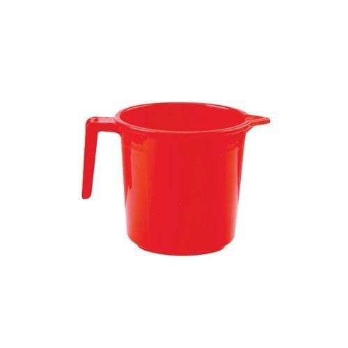 Plastic Red Bathroom Mug Industrial