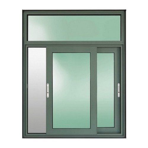 Water Resistant Glass Double Door Horizontal Sliding Windows With Aluminum Frame