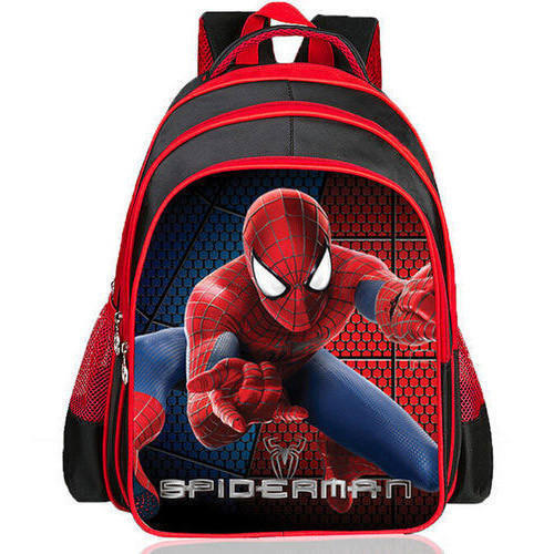 Zippered Pocket Comfortable Strap Durable Polyester Printed School Bag