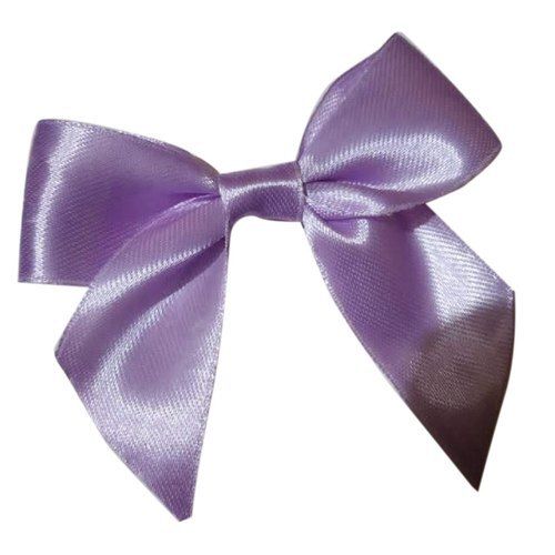 2.6 Inch Sizes Plain Satin Fabric Purple Gift Ribbon Bow
