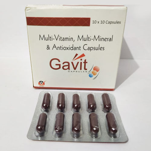 Gavit मल्टीविटामिन, मल्टीमिनरल्स और एंटीऑक्सीडेंट कैप्सूल, 10x10 ब्लिस्टर