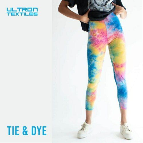 Gym Leggings Printed Polyester Spandex Fabric With Soft Texture