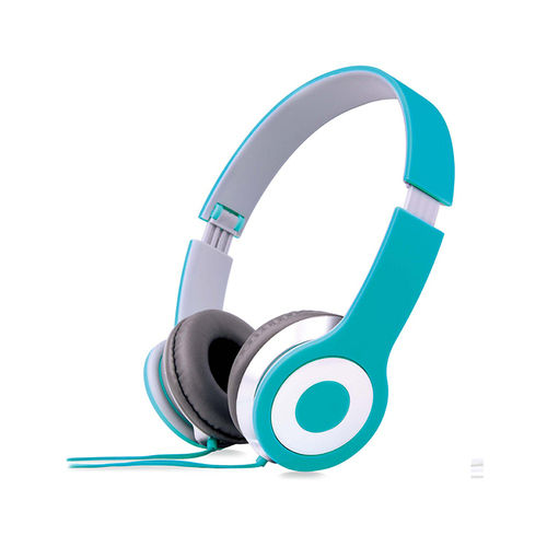 HD Sound Technology Easy To Carry Blue And White Flexible USB Headset