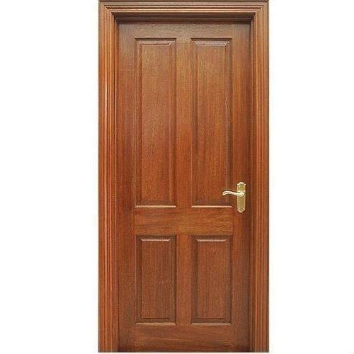 High Strength Fine Finish Brown Solid Wood Door