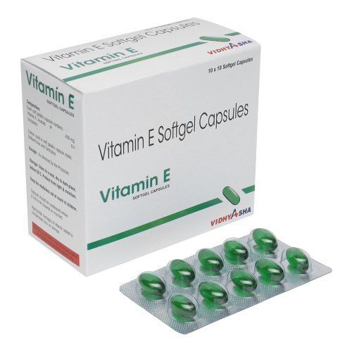 Immunity System Improving Vitamin E Softgel Capsules General Medicines