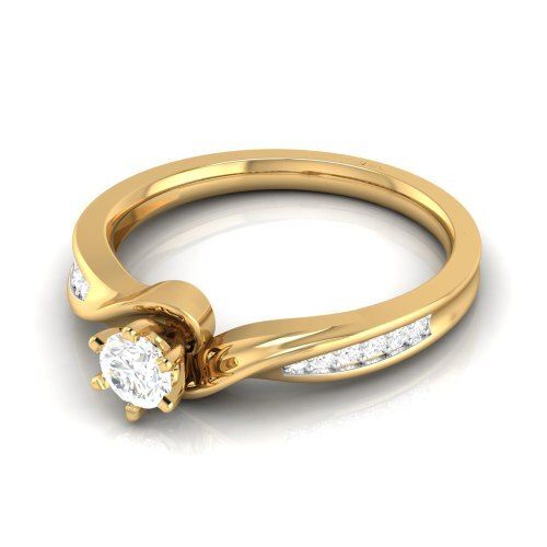 Ladies Classic Elegant Look Durable Comfortable Round Diamond Ring