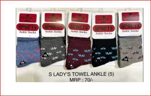 Ladies Printed Cotton Baby Socks With Stretchable(multi Color)