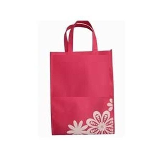 Black Non Woven Red Color  Printed Non Woven Bag