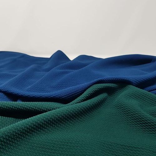 Plain Bubble Polyester Spandex Fabric With Anti Wrinkle Properties