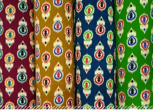 Printed Cotton Kalamkari Blouse Pieces With 50 Meter Roll Length And Width 40 Inch
